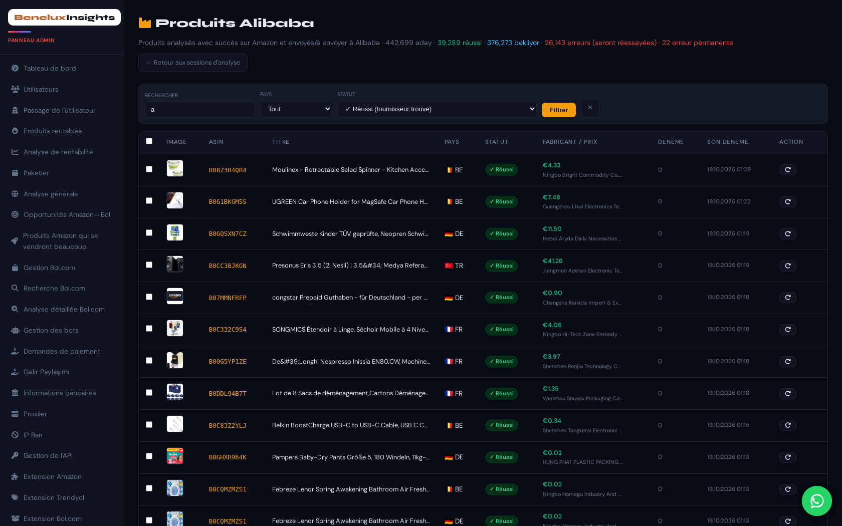 Alibaba Manufacturer Matching